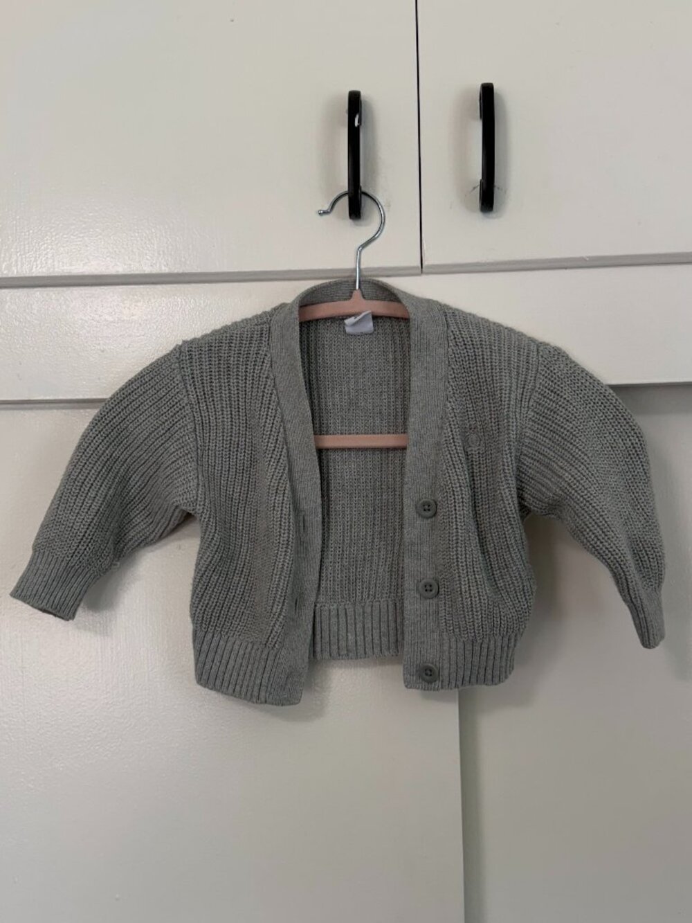 Baby Gap Baby Shaker-Stitch Cardigan in Light Heather Gray